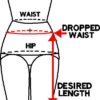 Three Panel Effect Skirt